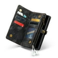 thumbnail image 2 of Case for Samsung Galaxy S20 Fe Wallet Cover Trifold with Detachable Card Holder Strong Magnetic Tpu Pc Handmade Leather Zipper, 2 of 5