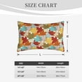 thumbnail image 3 of Fotbe Fall Maple Leaves Pillow Cases - Envelope Closure - Luxury, Extra Soft, Cooling Pillow Covers - Wrinkle, Fade, Stain Resistant-20"x30", 3 of 8