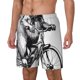 thumbnail image 1 of Balery Capybara Riding Bicycle Bañador para hombre, shorts de playa de secado rápido con entrepierna y forro de compresión-Medium, 1 of 6