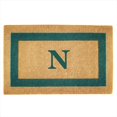 thumbnail image 1 of Nedia Home 02026N Monophoto - Cadre Vert 22 x 36 Po Tapis de Sol en Fibre de Coco Résistant - Monogrammé N, 1 of 1