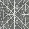 thumbnail image 6 of Unique Loom Matrix Trellis Collection Area Rug - Geometric (5' 3" Square Gray/Ivory), 6 of 6