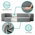 thumbnail image 4 of BALUS Convertible Futon Sofa Bed, Queen Size Loveseat Sofa Sleeper for Living Room, Light Grey, 4 of 5