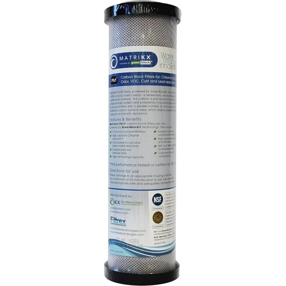 KX 06-250-10-GREEN | 10" Pb1 Carbon Block Filters