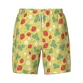 thumbnail image 4 of Lsque Mens Swim Trunks Floral Strawberr Pattern - Bathing Suit Compression Liner - Beach Swim Shorts Swimwear - (S-3XL) - Stretch Quick Dry -3X-Large, 4 of 9