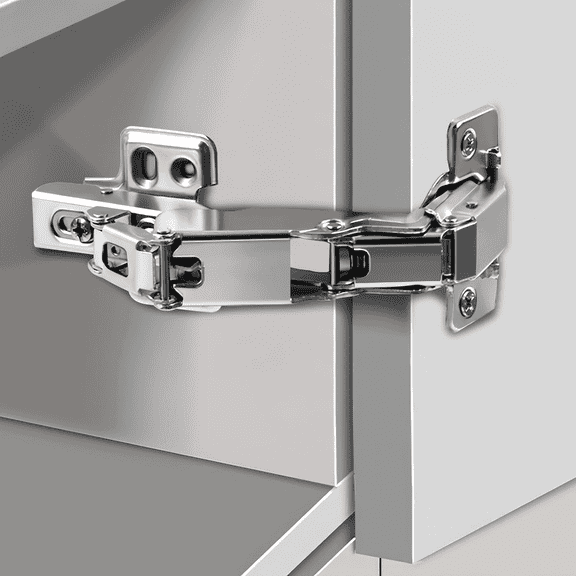 4 Pack 180 Degree Soft Close Cabinet Hinges, Lazy Susan & Kitchen Corner, 48mm Hole Distance, Concealed Face Frame & Frameless, Hidden Self Closing, Smooth Slow 3D Adjustment for Fold Cupboard