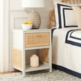 thumbnail image 2 of SAFAVIEH Miya Rustic Coastal 1 Drawer Nightstand, Grey/Natural, 2 of 14
