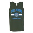 thumbnail image 2 of Wild Bobby City of Orlando Basketball Fantasy Fan Sports Mens Tank Top, Forest Green, 3X-Large, 2 of 5