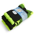thumbnail image 4 of Polar Heat Nanuuq Cotton Socks for Men, 6 Pairs Cushioned Arch Support Crew Socks, Black Lime, 4 of 6