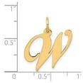 thumbnail image 3 of 14K Medium Fancy Script Initial W Charm in 14k Yellow Gold, 3 of 3