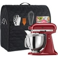 thumbnail image 2 of Stand Mixer Cover compatible with Kitchenaid Mixer, Fits All Tilt Head & Bowl Lift Models with 3 Organizer Bag for Accessories. (Black, For Tilt Head 4.5-5 Quart), 2 of 6