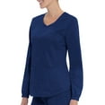 thumbnail image 3 of Scrubstar Women's Core Essentials Mechanical Stretch Long Sleeve V-Neck Scrub Top WD844, 3 of 6