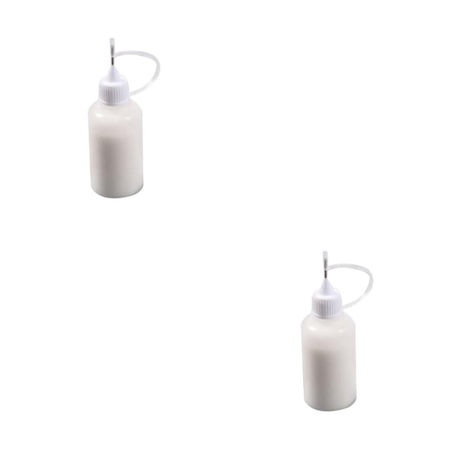Cateissary Botella de pegamento vacía de 30 ml con aplicador de punta de precisión de aguja para papel Quilling DIY Craft PC 1 2Conjunto