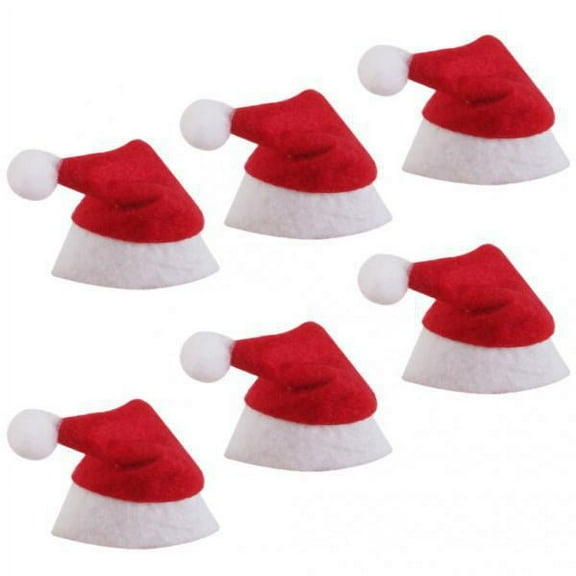 12 Pieces Small Santa Hat Children Hat Christmas Decoration