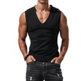 thumbnail image 1 of xiaxaixu Men's Casual Gyms Sports Vest Solid Color Sleeveless V Neck Running Workout Training Tops, 1 of 9