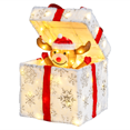 thumbnail image 2 of Christmas Lighted Gift Box Decoration, 60 Warm White LED Lights, Weather-Resistant Metal & Waterproof Fabric, Easy Setup for Home, Yard, Patio, 2 of 11