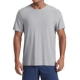 thumbnail image 1 of Camisetas CRZ YOGA Cloudweight para Hombre - Cómodas, Ligeras, Deportivas de Manga Corta, Color Gris Plata, Talla Mediana, 1 of 6