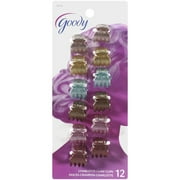 Goody Charlotte Metallic Claw Clips, 12 Pack