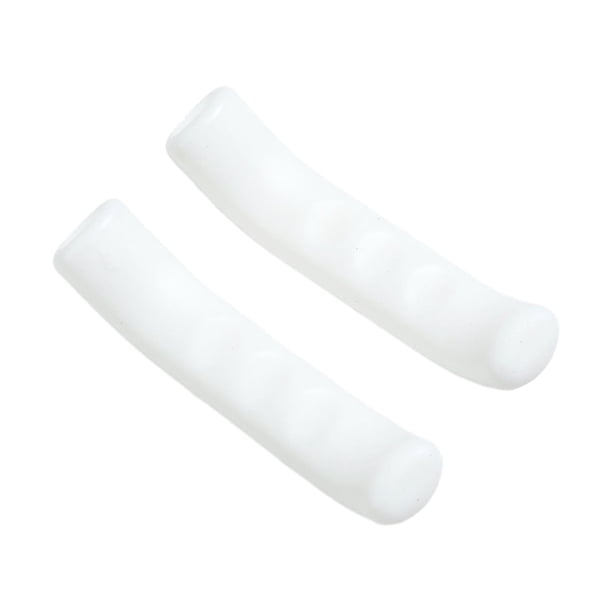 Naiovety 2 unids/set cubierta de manija de freno de silicona fácil y duradera para bicicleta fácil de instalar Gel de sílice Ciclismo Blanco