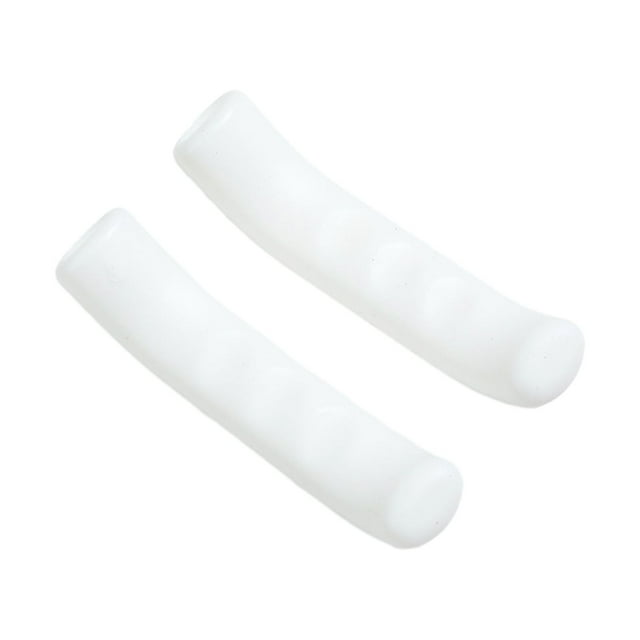 Naiovety 2 unids/set cubierta de manija de freno de silicona fácil y duradera para bicicleta fácil de instalar Gel de sílice Ciclismo Blanco