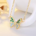 thumbnail image 4 of Collier de couloir papillon de mode: Strass Pendentif Collier Clavicule Collier Clavicule, 4 of 10