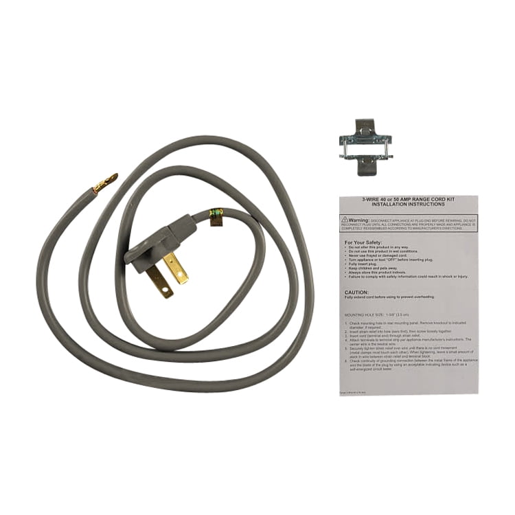 WX09X10012 GE Refrigerator Range Power Cord