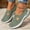 Green, variant on Woven Orthopedic Breathable Soft Shoes for Women -Fashion Cozy Slip On Walking Shoes Breathable Mesh Casual Loafers Walking Anti-Skid Sports Shoes,Green