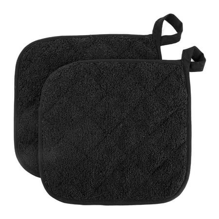 

2Pcs Kitchen Everyday Basic Terry Pot Holder Heat Resistant Coaster Potholder for Cooking and Baking