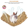 thumbnail image 2 of Petacc Grass Mat Woven Bed Mat for Small Animal Bunny Bedding Nest Chew Toy Bed Play Toy for Guinea Pig Parrot Rabbit Bunny Hamster Rat, 16''x11''， L, 2 of 6