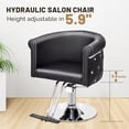 thumbnail image 5 of UBesGoo Barber Chair Salon Styling Chair Black Gold Hydraulic Pump, Black & Gold, 5 of 7