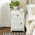 thumbnail image 3 of Classic Groove Detailing Bedroom Nightstand in White, 3 of 6