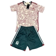 GS Soccer Mexico White Away Kid/Youth Soccer Set- Size 2T