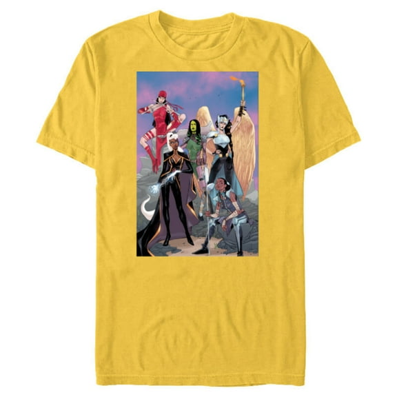 Marvel Women Storm Shuri Gamora Valkyrie Jane Foster Elektra - Short Sleeve Blended T-Shirt for Adults - Customized-Yellow