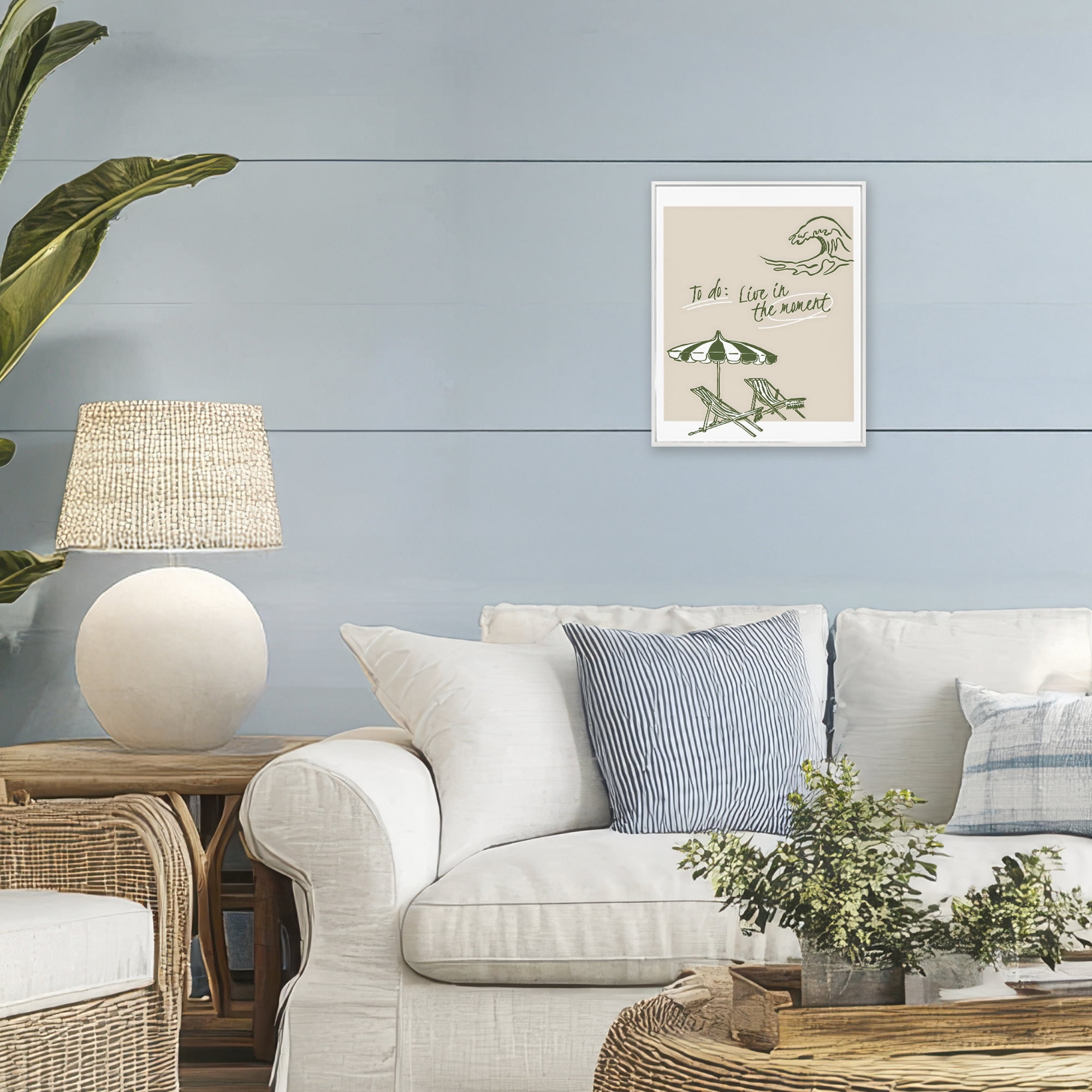 Stupell Industries To Do: Live In The Moment White Framed Giclee Art, design by The Prints Vibe