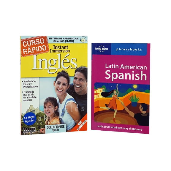 Instant Immersion Crash Course Ingles: Learn how to Speak English INGLES Language on 3 Audio CDs PLUS Phrasebook/Dictionary