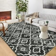 thumbnail image 2 of Aoile 8x10 Area Rug, Moroccan Vintage Washable Rug, Non-Slip & Non-Shedding Print Floor Carpet for Room, Gray, 2 of 10