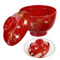 thumbnail image 3 of Traditional Japanese Bowl Melamine Noodle Rice Miso Soup Bowl With Lid Food Storage Bowl, 3 of 6