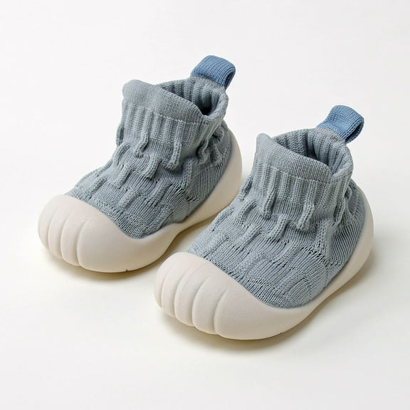 Toddler First Walker Shoes with Grip Sneakers Lovely for Boys Girls Walking Baby Sneakers 18-24M Fall Baby Home Floor