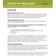 Ecovet Horse Fly Repellent Spray, Gallon Refill