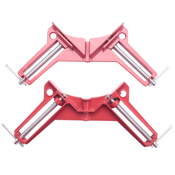 Corner Clamps 3inch 2pcs 90 Degree Right Angle Clamp Clamp for Wood Working Metal DIY Glass Picture Framing Jig, Quick Grip Light Duty