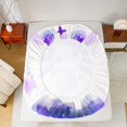 thumbnail image 5 of Manfei Cute Cartoon Axolotl Twin Sheet Sets for Teens, Purple Dreamy Butterfly Twin Fitted Sheet, Kawaii Animal Flat Sheet, Super Cozy Room Decor, 3 Pieces, 5 of 7