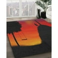 thumbnail image 3 of Ahgly Company Machine Washable Indoor Rectangle Transitional Chestnut Brown Area Rugs, 5' x 8', 3 of 7