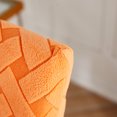 thumbnail image 4 of Chair Covers for Dining Room,Stretch Chair Slipcover Universal Removable Washable Anti-Dust Jacquard Soft Parsons Chair Protector Cover for Hotel Banquet Wedding-6-orange, 4 of 8
