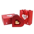 thumbnail image 2 of Valentines Boxes, Valentines Day Gifts For Her Valentine's Day Double Open Jewelry Gift Box Heart Shaped Gift High End Jewelry Set Packaging Box, 2 of 9