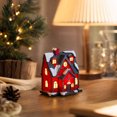 thumbnail image 3 of Christmas Village Decor, Resin Christmas Church Tabletop House with Soft Light for Desk Bookshelf Mantel and Holiday Table, 2.95 x 2.28 x 1.77 in, 3 of 5