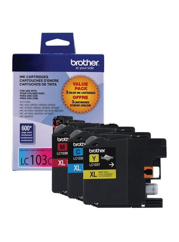 Brother Genuine LC1033PKS High-yield Color Ink Cartridges