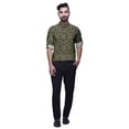thumbnail image 2 of BESTMAN Chemise Col Mandarin Imprimée Kurta Courte Décontractée Ethnique pour Hommes, 2 of 6