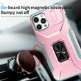 thumbnail image 6 of Allytech Shockproof Back Case for Apple iPhone 11 Pro Max, Military Grade Protective With Ring Holder Stand Compatible with Car Mount Anti-slip Hybrid Rugged Bumper Phone Cover for Men Boys -Rosegold, 6 of 8