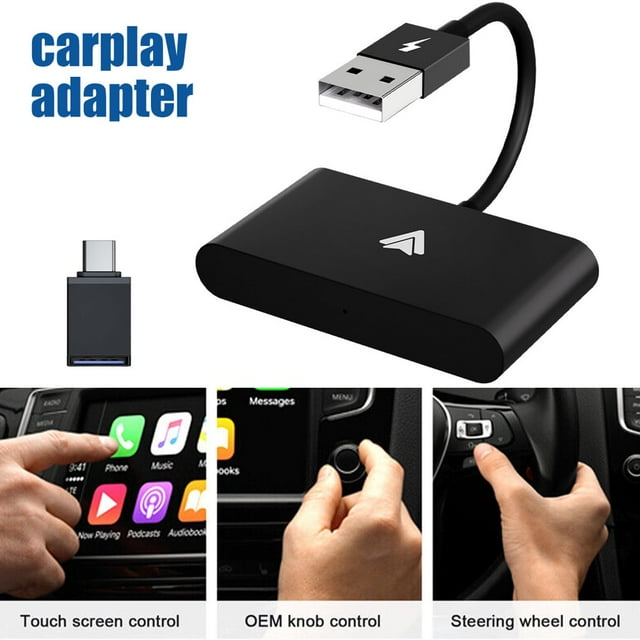 MesaSe PENGXAING Wireless CarPlay Adapter Convert Wired to Wireless for Car Auto