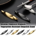 thumbnail image 2 of Chopstick Rest Stainless Steel Chopstick Holder Smooth Edge Spoons Forks Rack for Home Kitchen Table Decor, 2 of 8