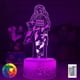thumbnail image 4 of Ilusión 3d Anime Night Light Lámpara Led Demon Slayer Kamado Nezuko 16 Colores Rgb Control Remoto Niñas Habitación Decoración Lampara Niños Regalo de Navidad Feliz Sencillez, 4 of 5